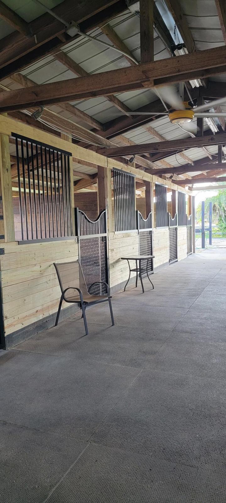 Horse stall gate detail