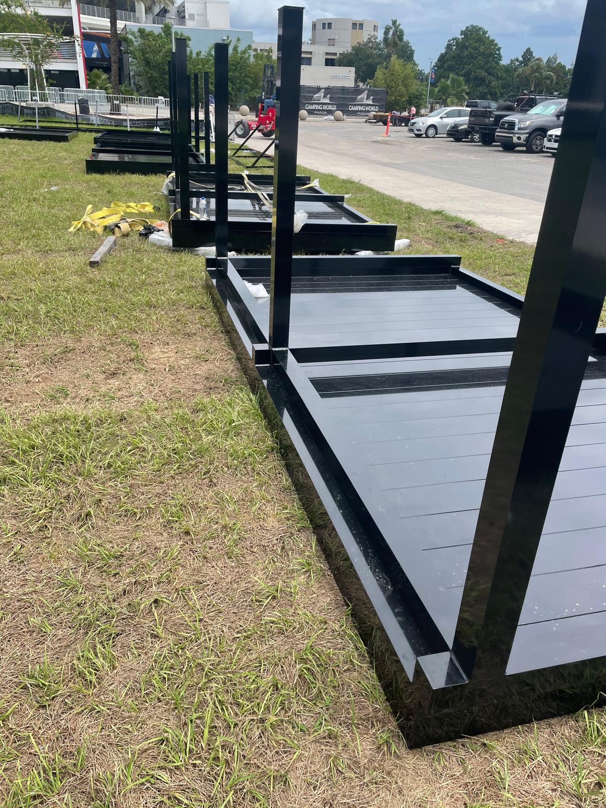 Structural fabrication at Camping World Stadium