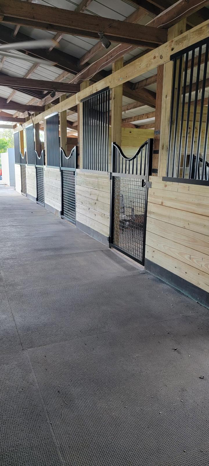 Horse stall installation