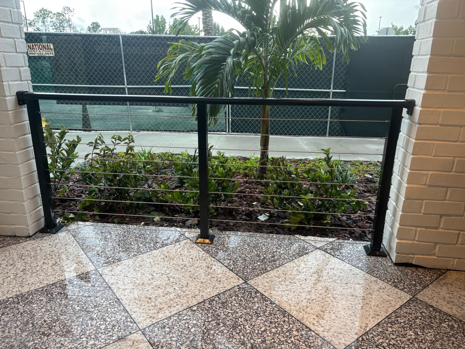 Stainless cable railing system