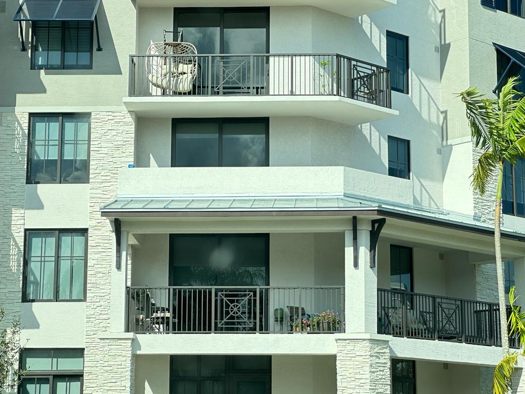 Architectural railing detail at MIDTOWN The Ellsworth