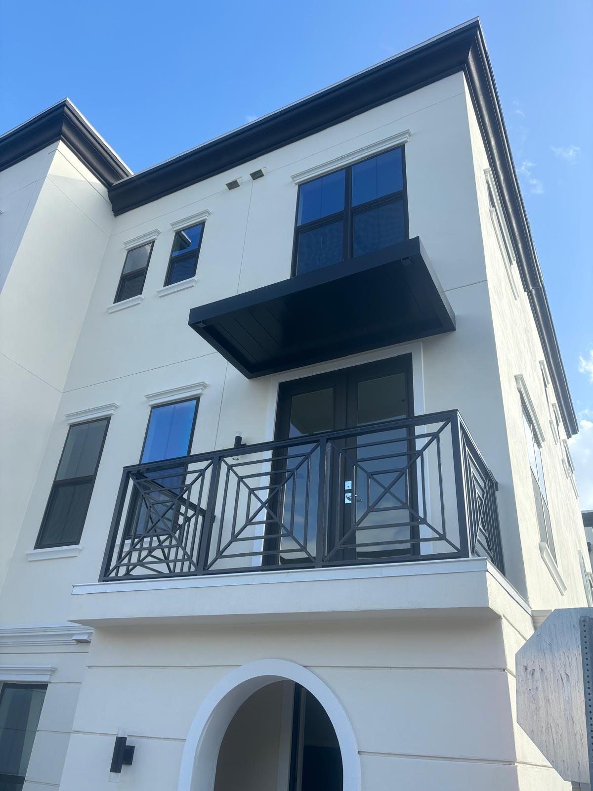 Interior railing at Venue Townhomes