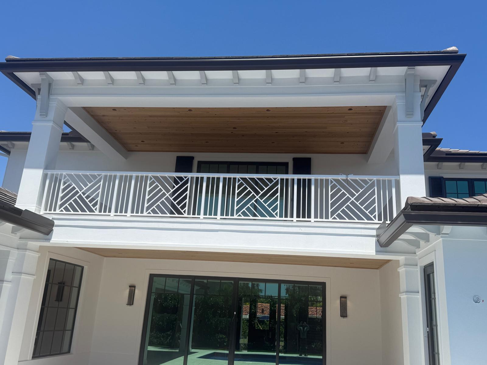 Aluminum staircase with custom design